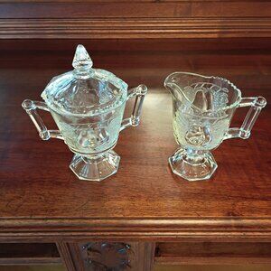 Glassware, Cream & Sugar set
